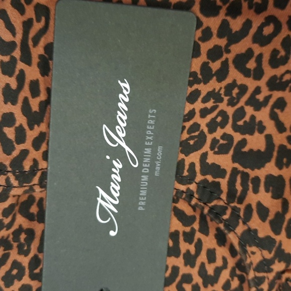 Mavi Tess brown & black high rise skinny leopard animal print jeans, NWT - Picture 13 of 14